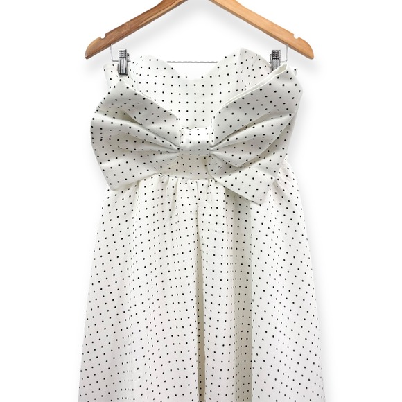 Mestiza New York NEW White Puff Puff Strapless Ball Gown - Women's‎ Size 6 - Picture 7 of 16